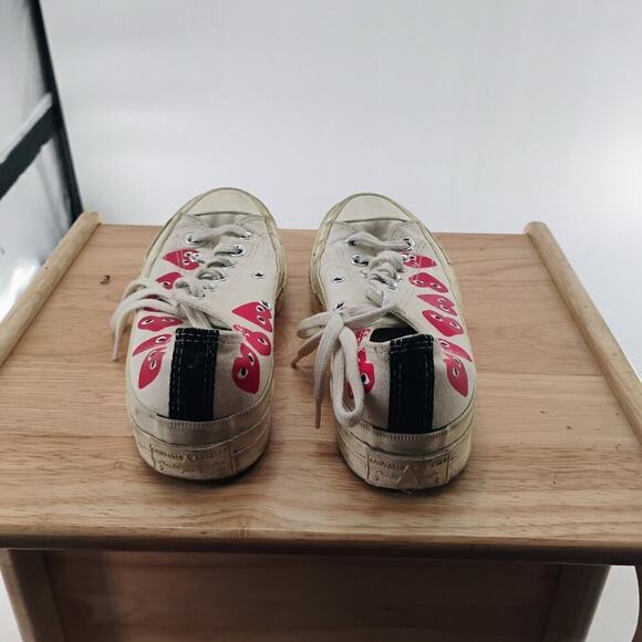 Converse Chuck Taylor All Star 70s Comme des Garcons Multi Heart White Low 37.5 - Picture 4 of 8
